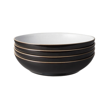 Elements Black 4 Piece Pasta Bowl Set Denby